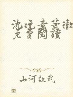 沈晚意萧彻小说免费阅读