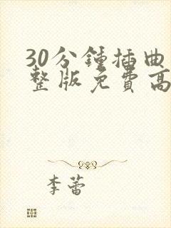 30分钟插曲完整版免费高清