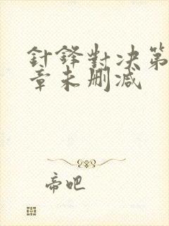 针锋对决第十七章未删减