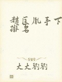 赵匡胤手下大将排名