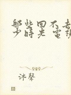 那些回不去的年少时光 电视剧番外