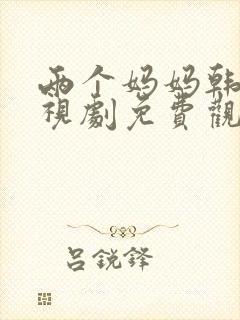 两个妈妈韩剧电视剧免费观看全集