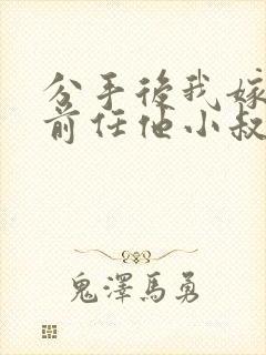 分手后我嫁给了前任他小叔by暮色酒歌