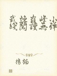 武炼巅峰小说在线阅读无弹窗