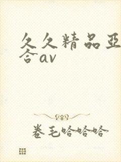 久久精品亚洲综合av