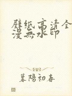 壁纸高清全屏动漫无水印