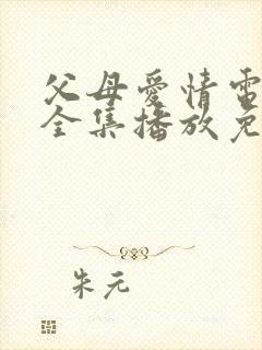 父母爱情电视剧全集播放免费观看