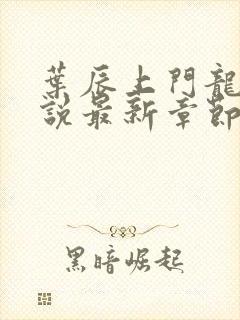 叶辰上门龙婿小说最新章节