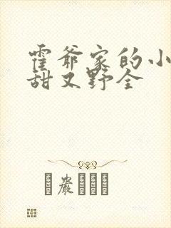 霍爷家的小祖宗甜又野全