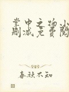 掌中之物小说无删减免费阅读