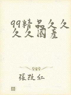 99精品久久久久久国产