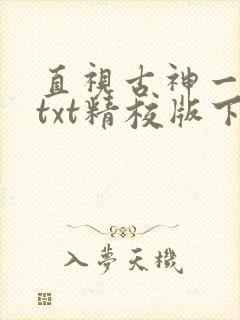 直视古神一整年txt精校版下载