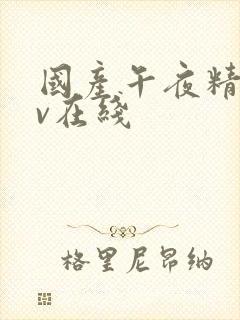 国产午夜精品av在线