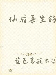 仙府长生的小说