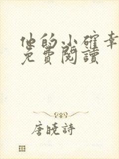 他的小确幸小说免费阅读封面