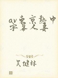 av东京热中文字幕人妻