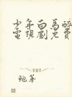 少年白马醉春风电视剧免费高清观看封面