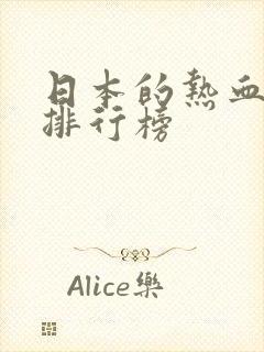 日本的热血动漫排行榜