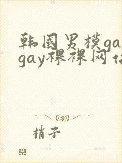 韩国男模gaygay裸裸网站