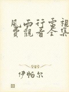 风雨行电视剧免费观看全集高清