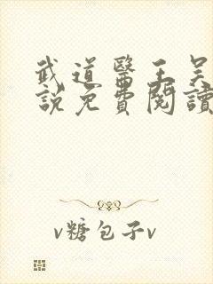 武道医王吴东小说免费阅读