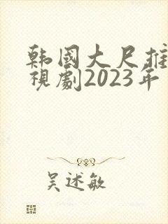 韩国大尺推荐电视剧2023年