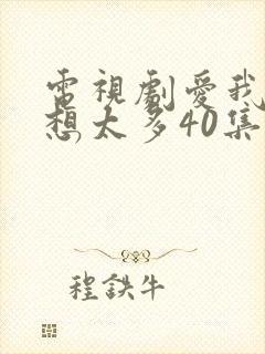 电视剧爱我就别想太多40集