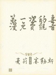 第一次的妻子动漫免费观看全集完整封面