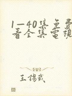 1—40集免费看全集电视剧