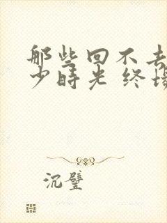 那些回不去的年少时光 终场