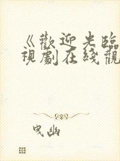 《欢迎光临》电视剧在线观看