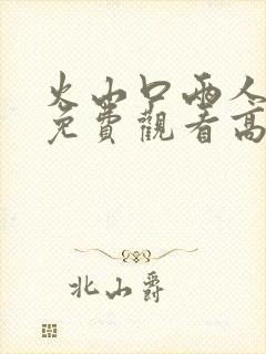 火山口两人电影免费观看高清