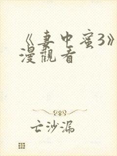 《妻中蜜3》动漫观看