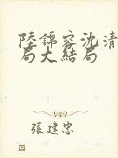 陆锦容沈清羽结局大结局