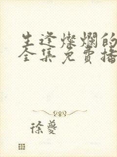 生逢灿烂的日子全集免费播放封面