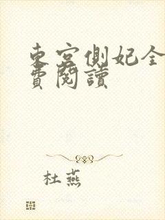 东宫侧妃全文免费阅读