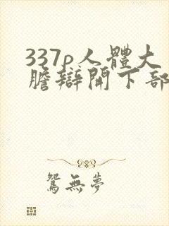 337p人体大胆辩开下部