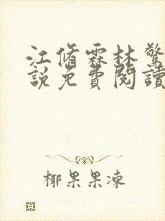 江修霖林惊至小说免费阅读最新章节封面