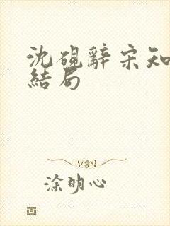 沈砚辞宋知遥大结局封面