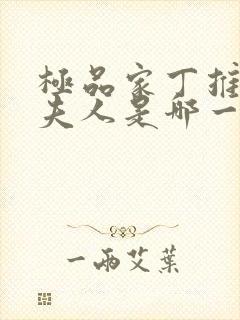 极品家丁推倒萧夫人是哪一章