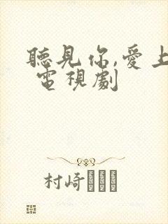 听见你,爱上我 电视剧封面