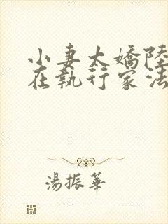 小妻太娇陆爷又在执行家法