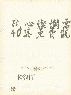 我心灿烂电视剧40集免费观看封面