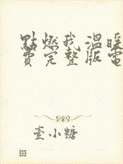 点燃我温暖你免费完整版电视剧高清