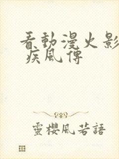 看动漫火影忍者 疾风传