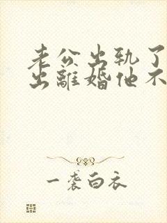 老公出轨了我提出离婚他不愿意封面