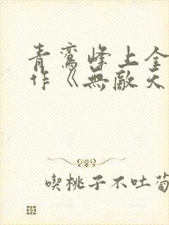 青鸾峰上全新力作《无敌天命》下载txt