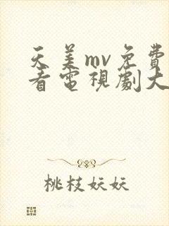 天美mv免费观看电视剧大全