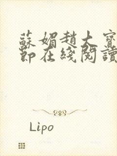 苏媚赵大宝全章节在线阅读