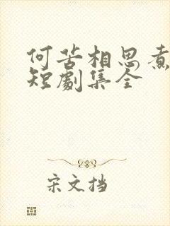 何苦相思煮余年短剧集全封面